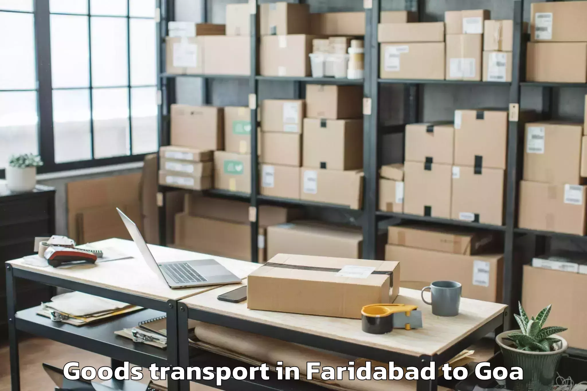 Book Your Faridabad to Vagator Goods Transport Today